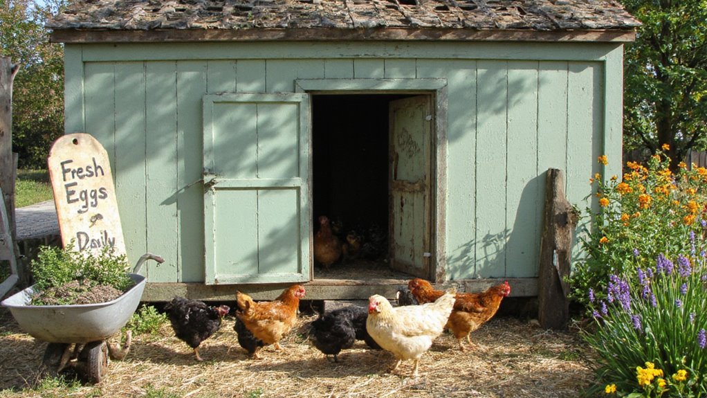 spacious secure chicken coop