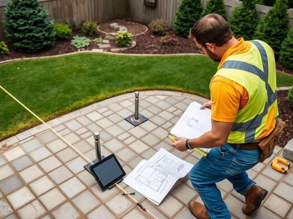 Step 1: Mark and Plan the Area - How to Level Ground for Pavers (Step by Step)